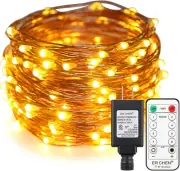 33Ft Led String Lights,100 Led Fairy Starry Lights on 10M Copper Wire String Lig