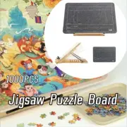 Jigsaw Puzzle Board 1000PC Desktop Stand w/Mat Table Reading Bracket Adjustable