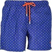 [Gallo] Men's Blue Swimming Shorts with Polka Dot Pattern