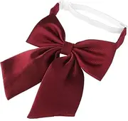 [WESIEVYA] Microfiber Bow Tie Men's Black Bowknot Bow Tie Set Pre-tied Adjustable Strap Men