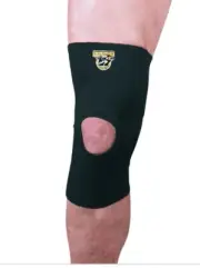 Seirus Hyperflex Open Patella Knee Brace NIP Size L Breathable Reversible Black