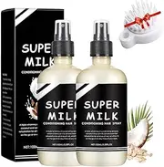 Supermilk Hair Primer Conditioner,Super Milk Conditioning Hair Primer,Super Milk Leave in Conditioner,Super Milk Hair Conditioner Spray Smooth Hair Care (2Pcs)