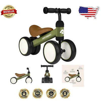 Unisex Cricket 4-Wheel Balance Bike – Lightweight & Quick Assembly for Toddlers