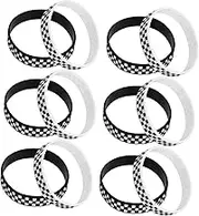 COMNESTBI Lattice Wristband 12 Pack Checkered Pattern for Sports Events Occasions Decor