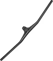 Luocute Bike Handlebars, Carbon Fiber Mountain Bike Handlebars, 800x100mm Mountain Integrated Handle Bar 3K Glossy Road Bicycle Stem Handle Bar, Minus 17 Degrees