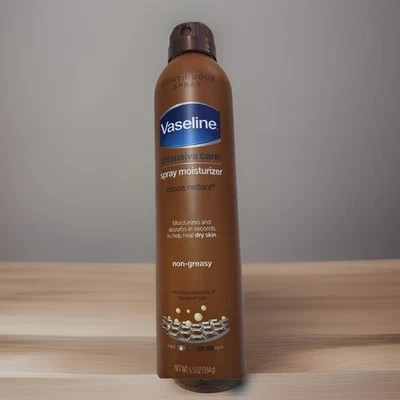 Vaseline Intensive Care Spray Moisturizer Cocoa Radiant Non Greasy 6.5 oz