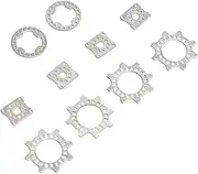 POENVFPO RC Differential Gasket, 10 PCS Stainless Steel RC Car Differential Shim Spacer Askets for ARRMA 6S Mojave 1/7 for Kraton 1/8 CarBody Parts