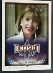 Decision 2020 - JACKIE SPEIER - California Congresswoman - Card 28/45 MINT