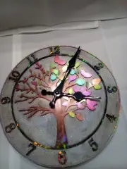 Handmade One of a Kind, Epoxy Resin Tree of Life Clock, New