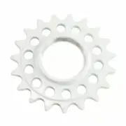 Taiwan Made 19T Tooth 7075 Alloy Fixie Fixed Gear Track Cog, White