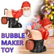 Funny Santa Bubble Blowing Machine Santa Claus Bubble Maker Toy Ornament