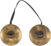 SECFOU Finger Cymbals Set Hand Call Bell for Dancer Yoga Band Mini Gong Percussion