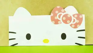 【震撼精品百貨】Hello Kitty 凱蒂貓 頭型卡片-圓圈紅 震撼日式精品百貨