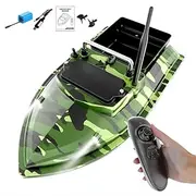 Fishing Bait Boat 500m Remote Control Bait Boat Dual Fish Finder 2KG Loading Support Automatic Cruise/Route Correction with Night Light Turn Signal for Fishing