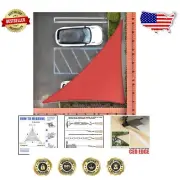 Red Triangle Sun Shade Sail 22' x 24' for 95% UV Protection - Heavy Duty