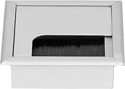 Desk Cable Outlet, Aluminium Desk Computer Wire Cable Tidy Outlet Insert Hole Top Cover - Power Strips (#3)