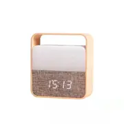 Xiaomi Clock Night Light Mute Clock Display Portable LED Soft Light Lamp Rechargeable Silent Clock Reading Lamp At Home - Orange