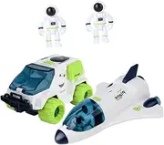 Interactive Plastic Spaceship Model Toy Astronauts Space Shuttle Toys for Kids Boys Girls Educational Toy