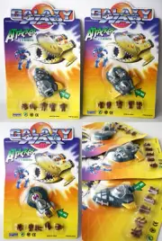 3X RARE VINTAGE 90'S GALAXY WAR ATTACKER SPACE ROBOTS SHIPS EUGENE HINSTAR NEW C