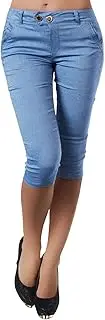 [Generic] Women's Slim Fit Pants Casual Trouser Women's Yoga Capris Pants with Pockets Lightweight - Travel Hiking Summer Pants - Solid Pants Wide Trousers - Sporty Sweatpants with Drawstring - Calf-Length