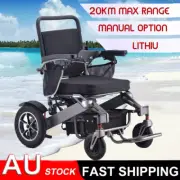 600W 24V Electric Wheelchair Lightweight Foldable Folding Power Wheelchair AU