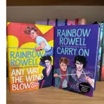 CARRY ON & ANY WAY THE WIND BLOWS 2BOOKS RAINBOW ROWELL