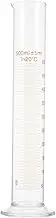 FELTECHELECTR Professional Grade 500ml Glass Test Tube Round Lab Graduated Cylinder Accurate Scale for Lab Accessories
