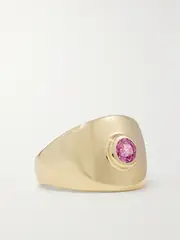 [Mason and Books] Mason and Books - Becky 14-karat Gold Sapphire Ring - 3 1/2 3 1/2 Gold