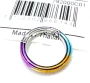 Pandora Round Tie-Dye Me Styling Connector Multi-Color Enamel 792000C01