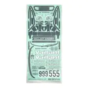 NOS Vintage TAMIYA 1:12 PORSCHE Turbo RSR 934 VAILLANT Decal Set For #57101