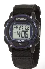 Armitron Sport Unisex Digital Chronograph Nylon Strap Watch, 45/7004.Free Shp