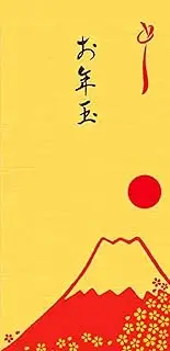 [Amazon Amazon.co.jp Exclusive] Washi Kawasumi Gold Seal New Year's Ball Mt. Fuji Pack of 3