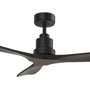 Martec Mallorca Mini 42" 3 Blade Smart Wi-Fi DC Ceiling Fan with Remote Control - Matt Black / Walnut