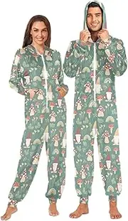 [Joisal] Garden Gnomes Green Comfortable and Warm Adult Pajamas, Cosplay Costumes One Piece Pajamas