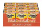 (12 Packs) Maruchan Chicken Instant Lunch, Ramen Noodles, Food - 2.25 oz Cup