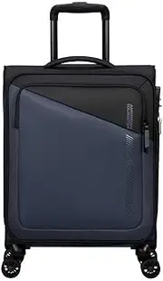 [American Tourister] Daring Dash Spinner S, Expandable Hand Luggage, 55 cm, 39/46 L, Black/Grey, Black/Grey, Spinner S (55cm - 39/46 L), Carry-on Luggage, Black/Grey, Spinner S (55cm - 39/46 L),