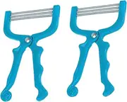 Outanaya 1Set Face Hair Threaders Manual Hair Removal Tools for Women Portable and Durable Facial Hair Removers Non Skid Handle for Easy Use for Eyebrow and Facial Threading