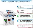 Sistema De Filtracion Agua Potable Osmosis Inversa 5 Etapas 100GPD Con 4 Filtros