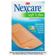 Nexcare Soft 'n Flex Strips Large 10 Pack