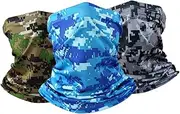 [AOKWAWALIY] Versatile Outdoor Face Scarf Mask 3 Colors Sun for Fishing/Hunting/Cycling