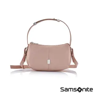 【Samsonite 新秀麗】UP-LINE 時尚優雅輕量尼龍女性背提兩用新月型斜肩包(多色可選)