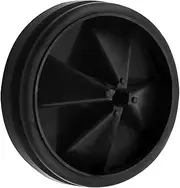 Garbage Disposal Splash Guard, 2-Pack Upgraded for InSinkErator Evolution Series QCB-AM Sink Baffle Drain Cover, Removable Quiet Collar Drain Plugs, Garbage Disposer Accessories 3 3/8" (Black 1 pcs)