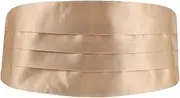 [VALICLUD] Men's Elegant Cummerbund Satin Belt Bow Versatile Tuxedo Accessory for Formal Casual Wear