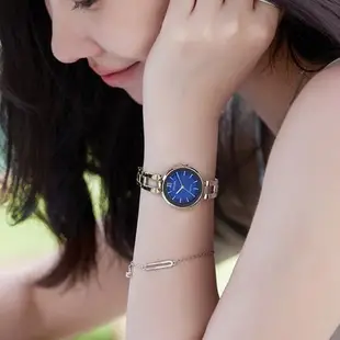 【CITIZEN】星辰 Eco-Drive 溫柔氣質 EM0807-89L 光動能 手環造型 鋼錶帶女錶 藍/銀 28mm