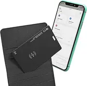 Rechargeable Wallet Tracker Card Works with Apple Find My，Bluetooth Item Finder，Key Finder，Ultra-Thin Anti-Lost Smartcard for Apple Find My APP for Keys，Wallet，Purse (iOS Only)