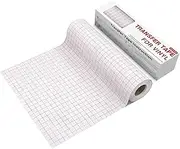 YRYM HT Clear Vinyl Transfer Paper Tape Roll-12 x 30 FT w/Alignment Grid Application Tape for Silhouette Cameo, Cricut Adhesive Vinyl for Decals,Signs, Windows, Stickers