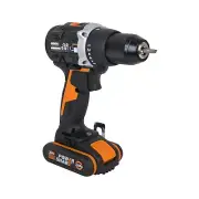 Drill Driver Worx WX102 20V With 2 Battery From 2.0 Ha And Charger