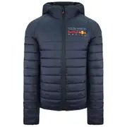 Aston Martin Red Bull Racing F1 Mens Padded Hooded Winter Jacket Blue XS