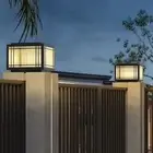 Home Pillar Light Solar LED Lamp Garden Gate Post Lamp Waterproof Sensor Switch