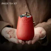 Portable Tea Caddy Travel Tea Bag Sealed Ceramics Jar Tea Storage Moisture-proof